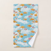 Le poisson rouge dans le ciel (Serviette à main)
