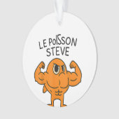 Le Poisson Steve Funny Cartoon de poisson musclé (devant)