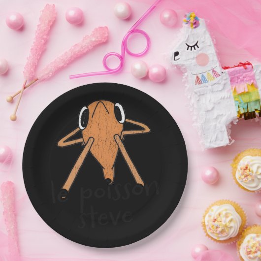 Le Poisson Steve Schattige Meme Papieren Bordje (Feest)
