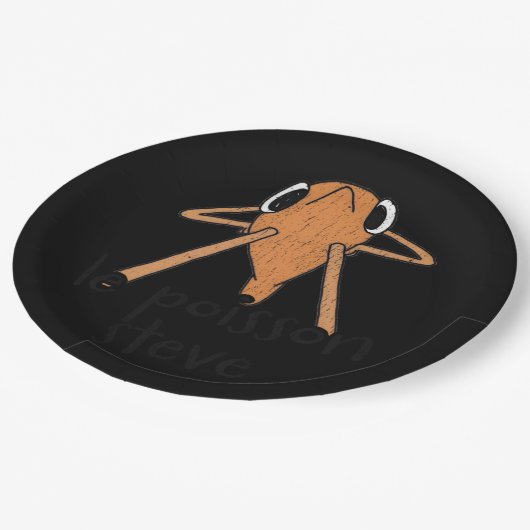 Le Poisson Steve Schattige Meme Papieren Bordje (Gekanteld)