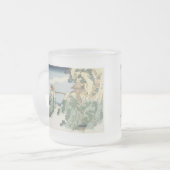 Le Pont Cloud suspendu, Hokusai, 1834 Mug (Devant gauche)