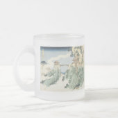 Le Pont Cloud suspendu, Hokusai, 1834 Mug (Gauche)