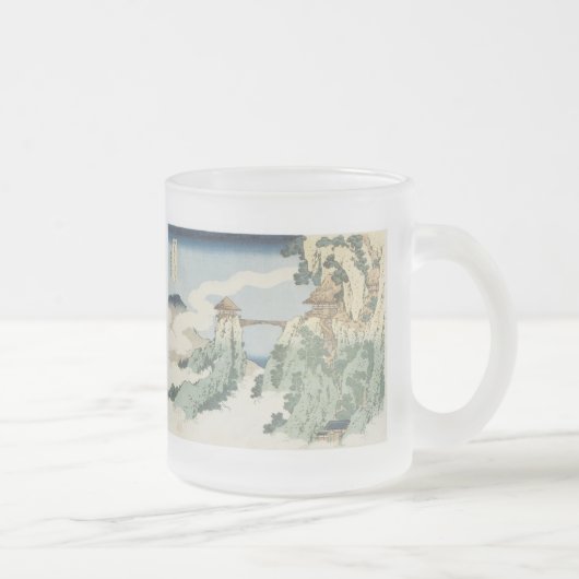 Le Pont Cloud suspendu, Hokusai, 1834 Mug (Droit)