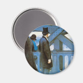 Le Pont de l'Europe by Gustave Caillebotte Magneet (Voorkant / Achterkant)