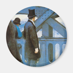 Le Pont de l'Europe by Gustave Caillebotte Magneet