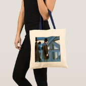 Le Pont de l'Europe by Gustave Caillebotte Tote Bag (Voorkant (product))