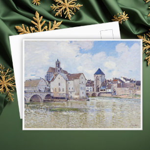 Le Pont de Moret, Alfred Sisley Briefkaart