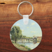 Le Pont du Chemin de Fer Camille Pissarro Sleutelhanger (Voorkant)