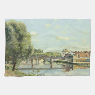 Le Pont du Chemin de Fer Camille Pissarro Theedoek