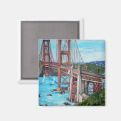 Le pont du Golden Gate - Magnet (Recto/Verso)