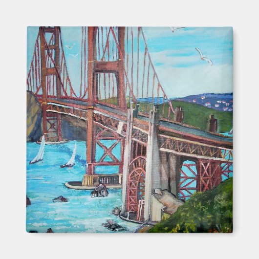 Le pont du Golden Gate - Magnet (Devant)