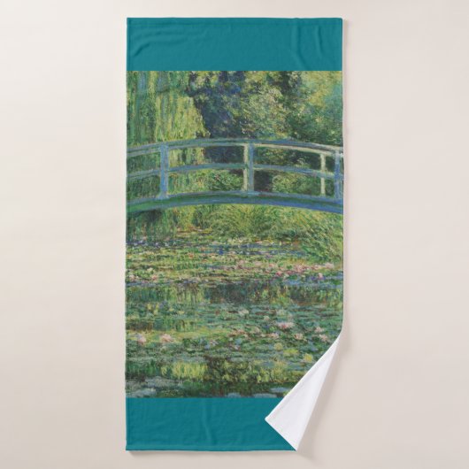 Le pont japonais (Water-Lily Pond), Monet (Serviette de bain)