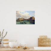 Le Pont-Neuf - Giuseppe Canella - 1832 Poster (Keuken)