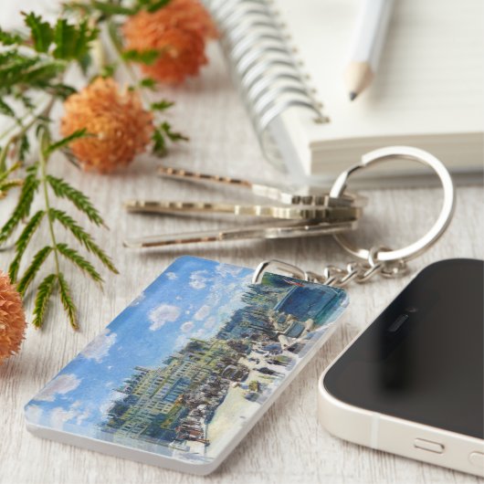 Le Pont-Neuf, Paris Pierre Auguste Renoir schilder Sleutelhanger (Voorkant Rechts)