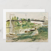 Le Pont sur l’Oise | Berthe Morisot (Voorkant / Achterkant)