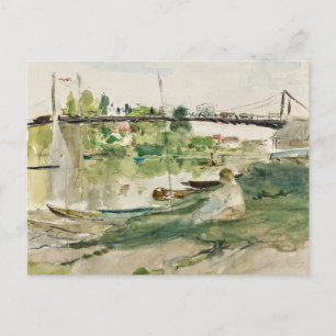 Le Pont sur l’Oise Berthe Morisot Briefkaart