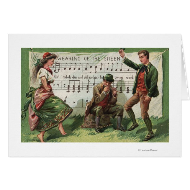 Le port de la Sheetmusic verte (Devant horizontal)