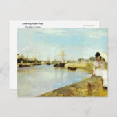 Le port de Lorient par Berthe Morisot Carte postal (Devant / Derrière)