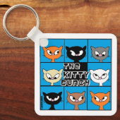 Le porte-clés carré bouton Kitty Bunch (Recto)