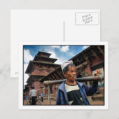 Le porte-eau. Carte postale (Devant / Derrière)