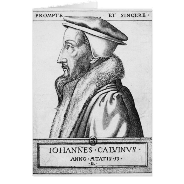 Le portrait de Jean Calvin a vieilli 53, 1564 (Devant)