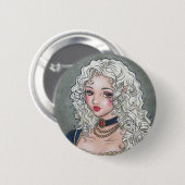 Le Portrait de La Vampiresse Gothic Button (Voorkant /achterkant)