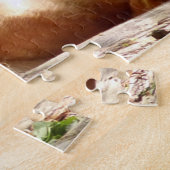 Le portrait du roi lion, puzzle (Côté)
