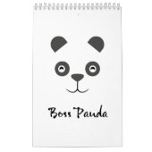 Le positif de panda de patron cite le calendrier (Protection)