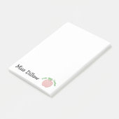 Le post-it d'Apple du professeur 4x6 personnalisé (Incliné)