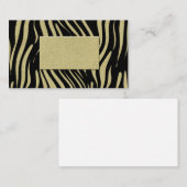 Le poster de animal barre des cartes de visite de (Devant / Derrière)