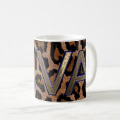 Le Poster de animal Leopard Diva cite Mug (Devant droit)