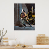 Le Poster vintage américain des pompiers de 1858 (Cuisine)