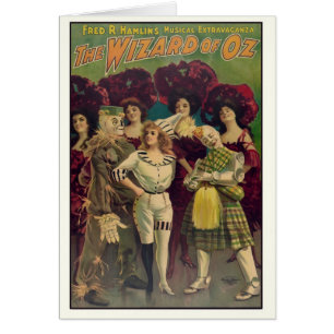 Le poster vintage musical 1903 de magicien d'Oz