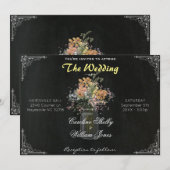 Le pot de maçon rustique fleurit le faire-part de (Devant / Derrière)