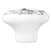 "Le Poulet" Keramische Knop (Zijkant)