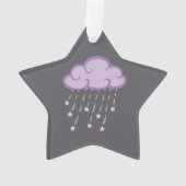 Le pourpre courbe le nuage de pluie avec des (dos)