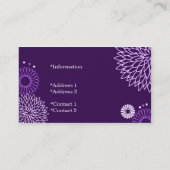 Le pourpre élégant modifie la tonalité le carte de (Dos)