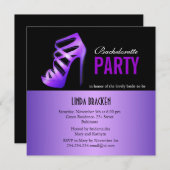 Le pourpre fascinant pompe la carte noire de (Devant / Derrière)