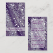 Le pourpre miroite carte de visite scintillant de (Devant / Derrière)