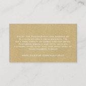 Le pourpre pointille des cartes de visite (Dos)