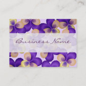 Le pourpre savoureux fleurit des cartes de visite (Dos)