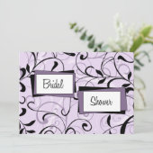 Le pourpre tourbillonne des cartes d'invitation de (Debout devant)