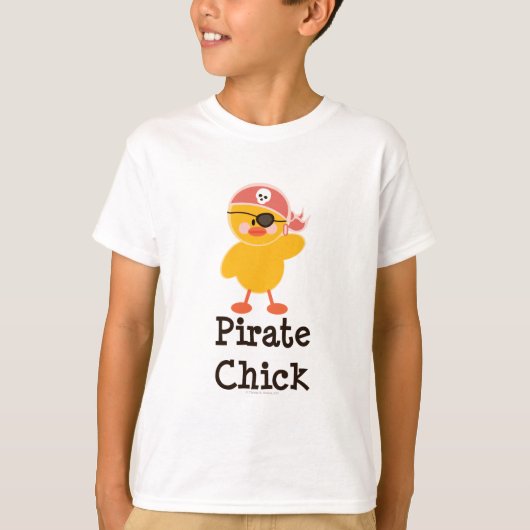 Le poussin de pirate badine le T-shirt (Devant)