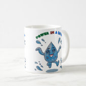 Le pouvoir dans une goutte - Mug inspirationnel à (Devant droit)
