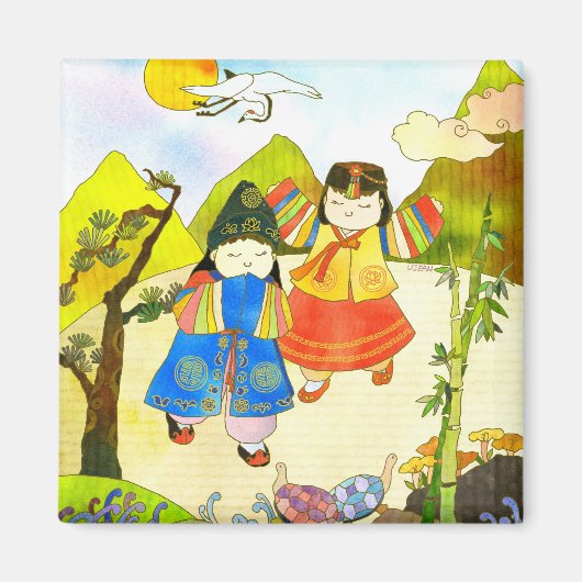 Le premier aimant pour bébé coréen (Devant)