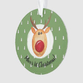 Le premier arbre de rudolph de Noël du bébé garçon (devant)