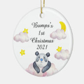 Le premier bosse de Noël de bébé ornement céramiqu (Gauche)