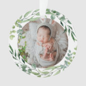Le premier cadre plante vert de noël pour bébé (devant)