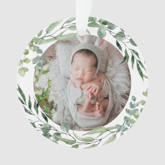 Le premier cadre plante vert de noël pour bébé (devant)