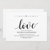 Le premier est l'amour, les invitations de la part (Devant / Derrière)